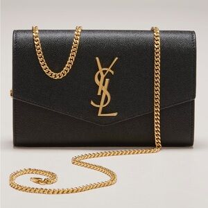 YVES SAINT LAURENT YSL UPTOWN WALLET ON CHAIN NEW!!!!